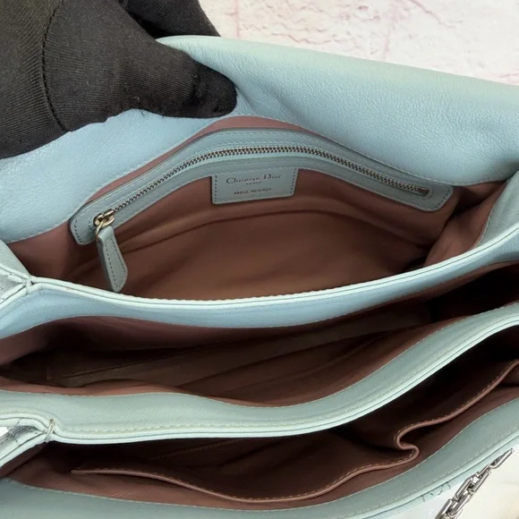Dior Light Blue Cannage Leather Diorling Shoulder Bag - Picture 11 of 16